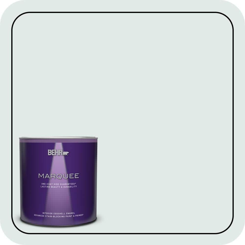 BEHR MARQUEE 1 qt. #W-D-520 Clear View Eggshell Enamel Interior Paint & Primer (1)