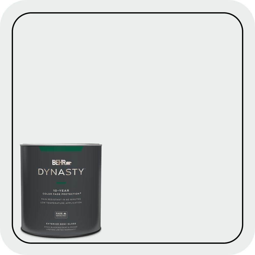 BEHR DYNASTY 1 qt. #PWN-16 Day Spa Semi-Gloss Exterior Stain-Blocking Paint & Primer
