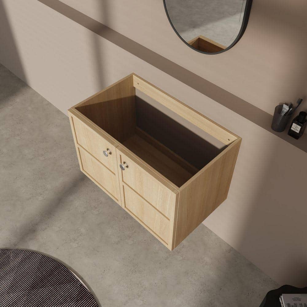 UPIKER Gavino 31 in. W 17.94 in. D 34.25 in. H Floating Bath Vanity Cabinet without Top Unassembled (4)