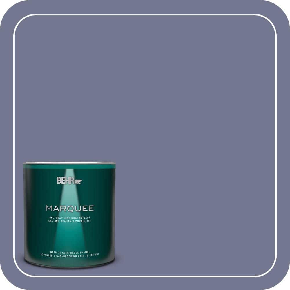 BEHR MARQUEE 1 qt. #MQ5-07 Little Theater One-Coat Hide Semi-Gloss Enamel Interior Paint & Primer