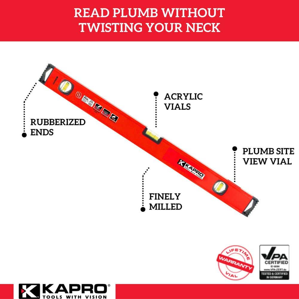 Kapro 36 in. Aluminum Box Level with Plumb Site (2)