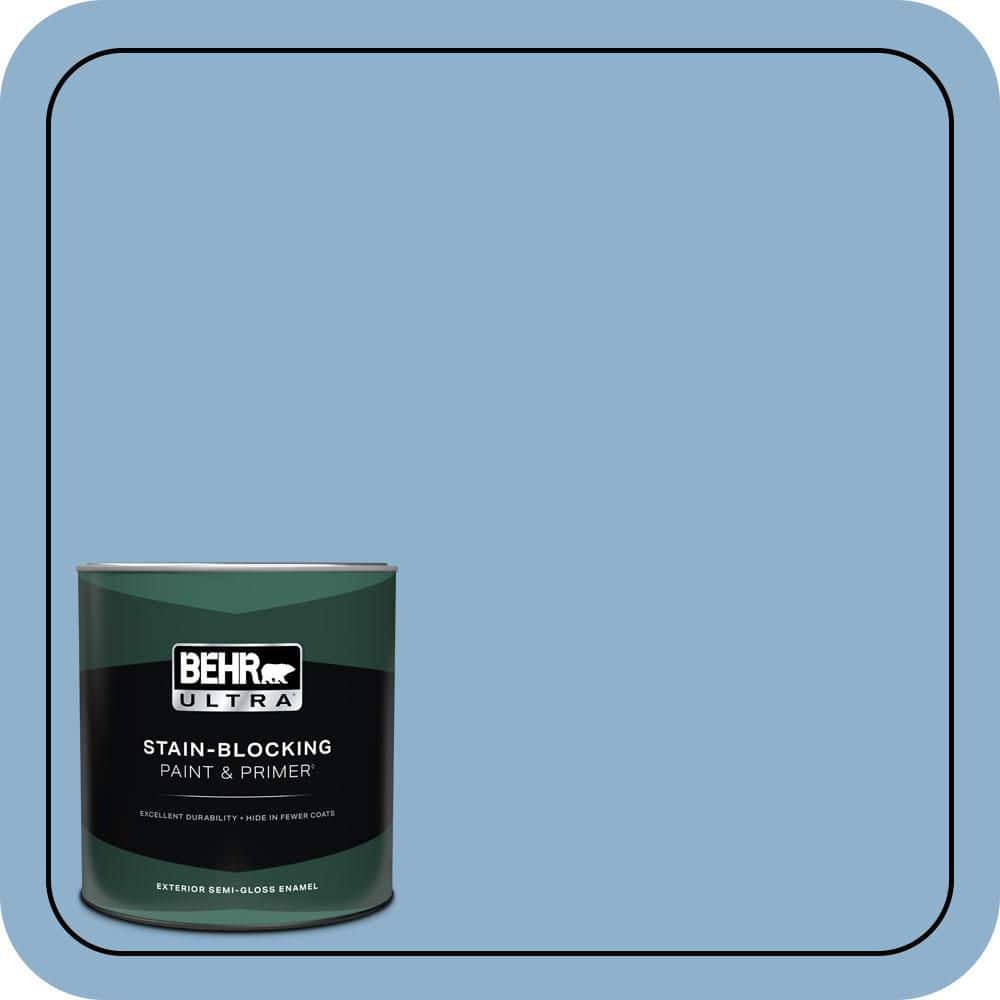 BEHR ULTRA 1 qt. #M510-3 Sailors Knot Semi-Gloss Enamel Exterior Paint & Primer