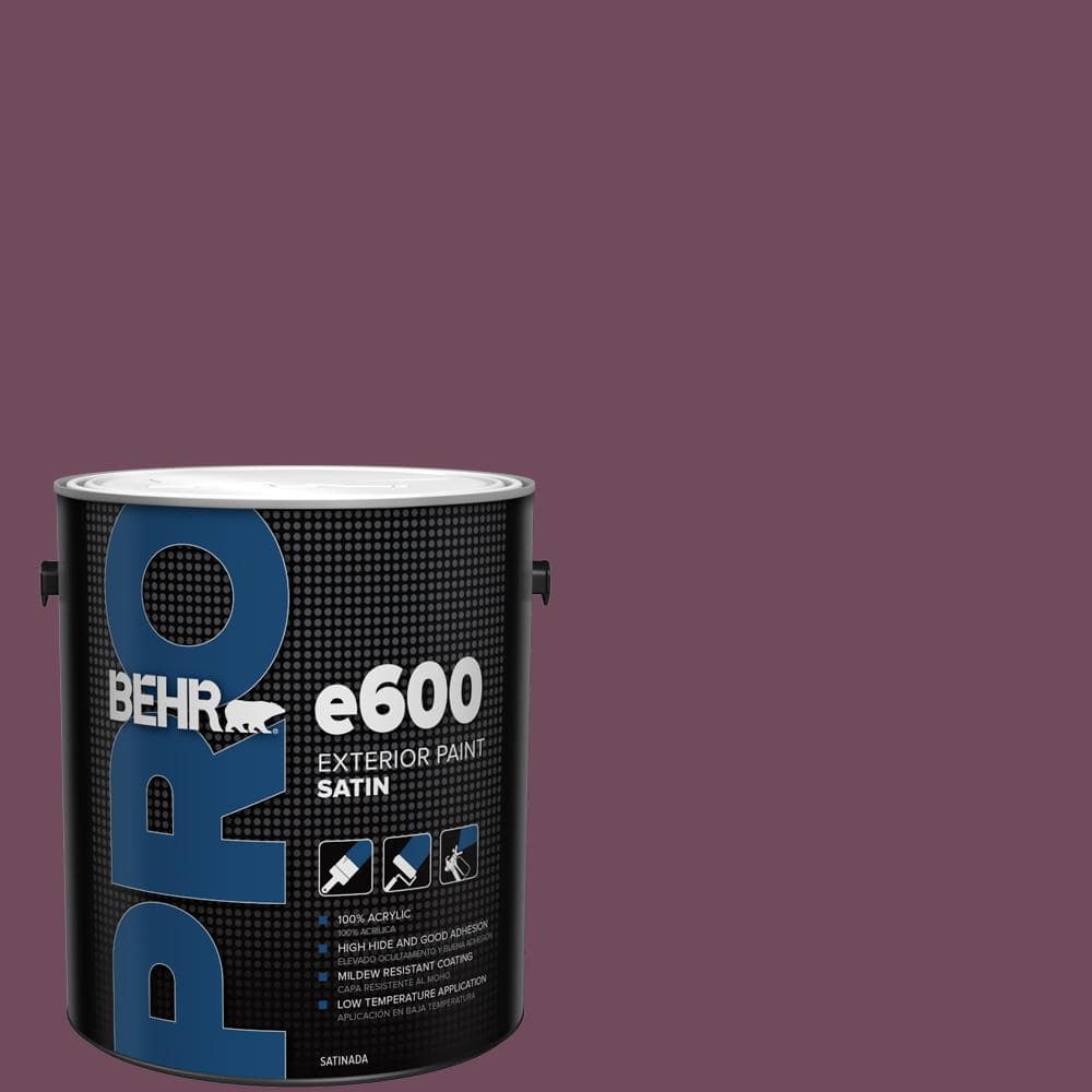 BEHR PRO 1 gal. #MQ1-39 Prussian Plum Satin Exterior Paint