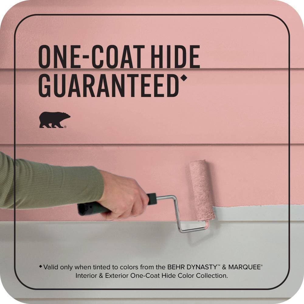 BEHR MARQUEE 1 qt. #MQ4-03 Coral Fountain Semi-Gloss Enamel Exterior Paint & Primer (3)
