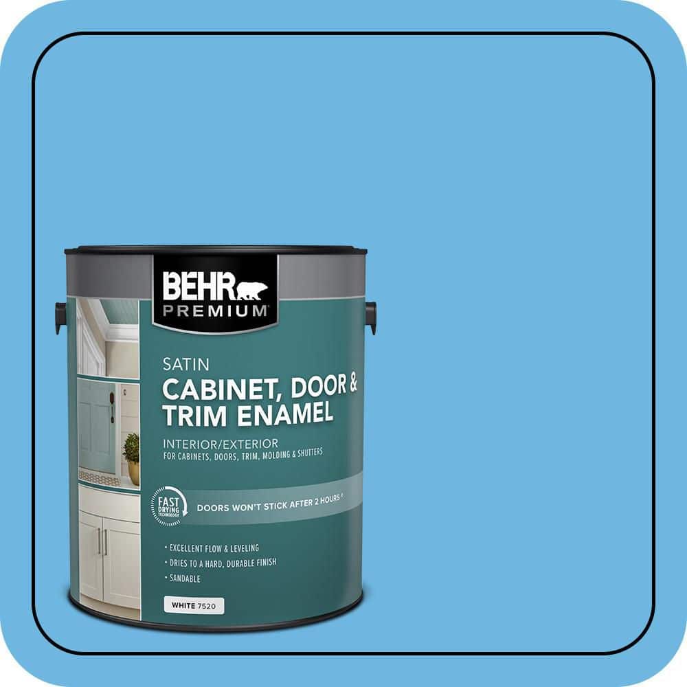BEHR PREMIUM 1 gal. #P500-4 Life Force Satin Enamel Interior/Exterior Cabinet, Door & Trim Paint