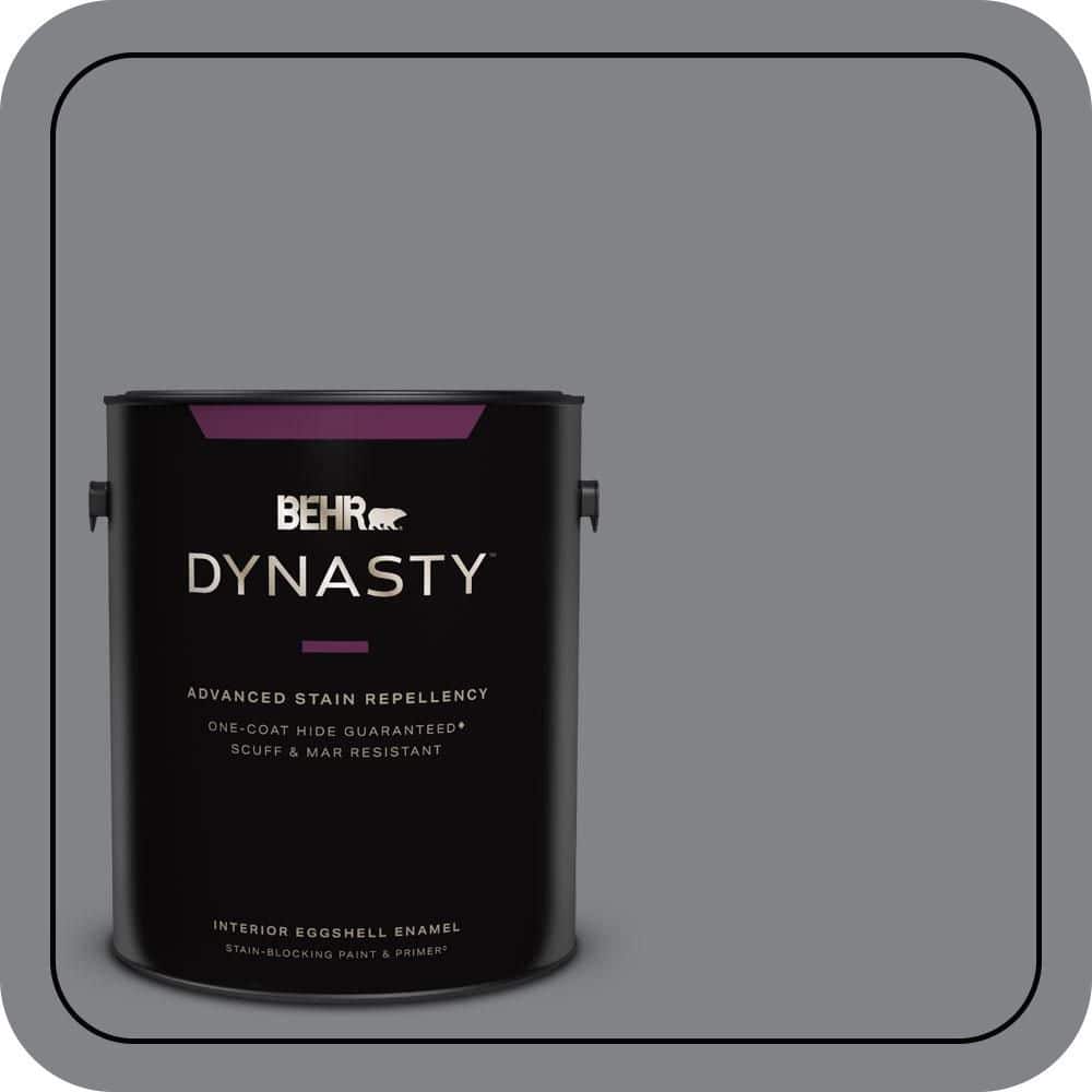 BEHR DYNASTY 1 gal. #N530-5 Mission Control One-Coat Hide Eggshell Enamel Interior Stain-Blocking Paint & Primer
