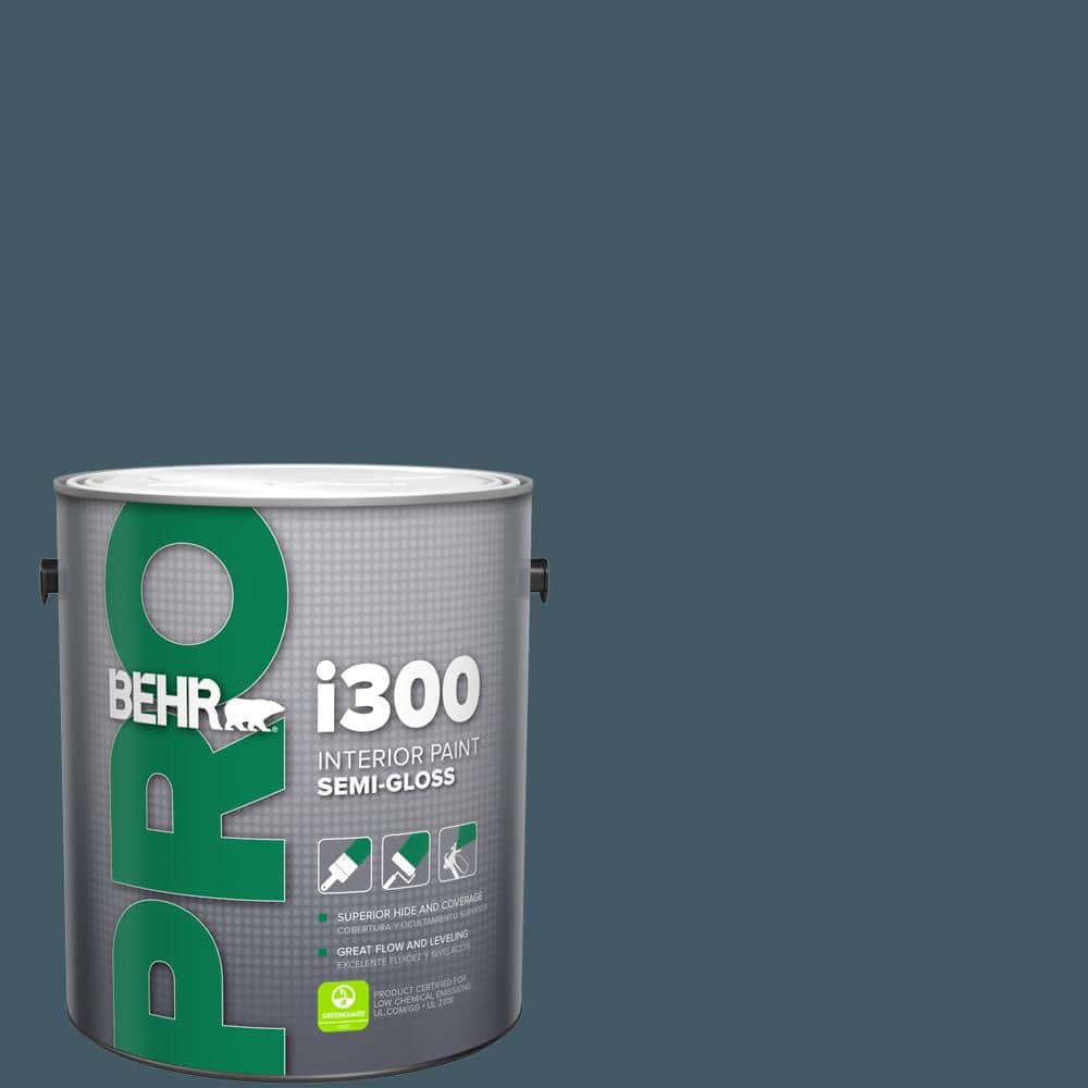 BEHR PRO 1 gal. #S480-7 Midnight in the Tropics Semi-Gloss Interior Paint