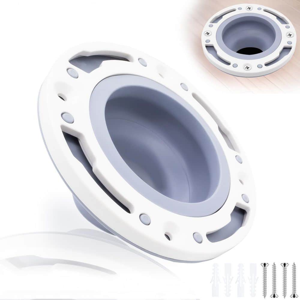 Helhom Toilet Flange Repair Kit, Universal Toilet Flange for Toilet Repair and Installation