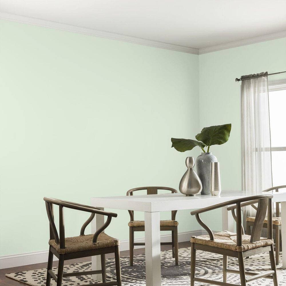 Glidden Ultra-Hide 1 gal. PPG1223-2 Lily Pond Eggshell Interior Paint (4)