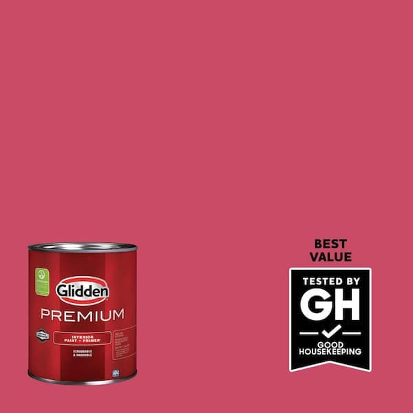 Glidden Premium 1 qt. PPG1184-7 California Wine Satin Interior Latex Paint (2)