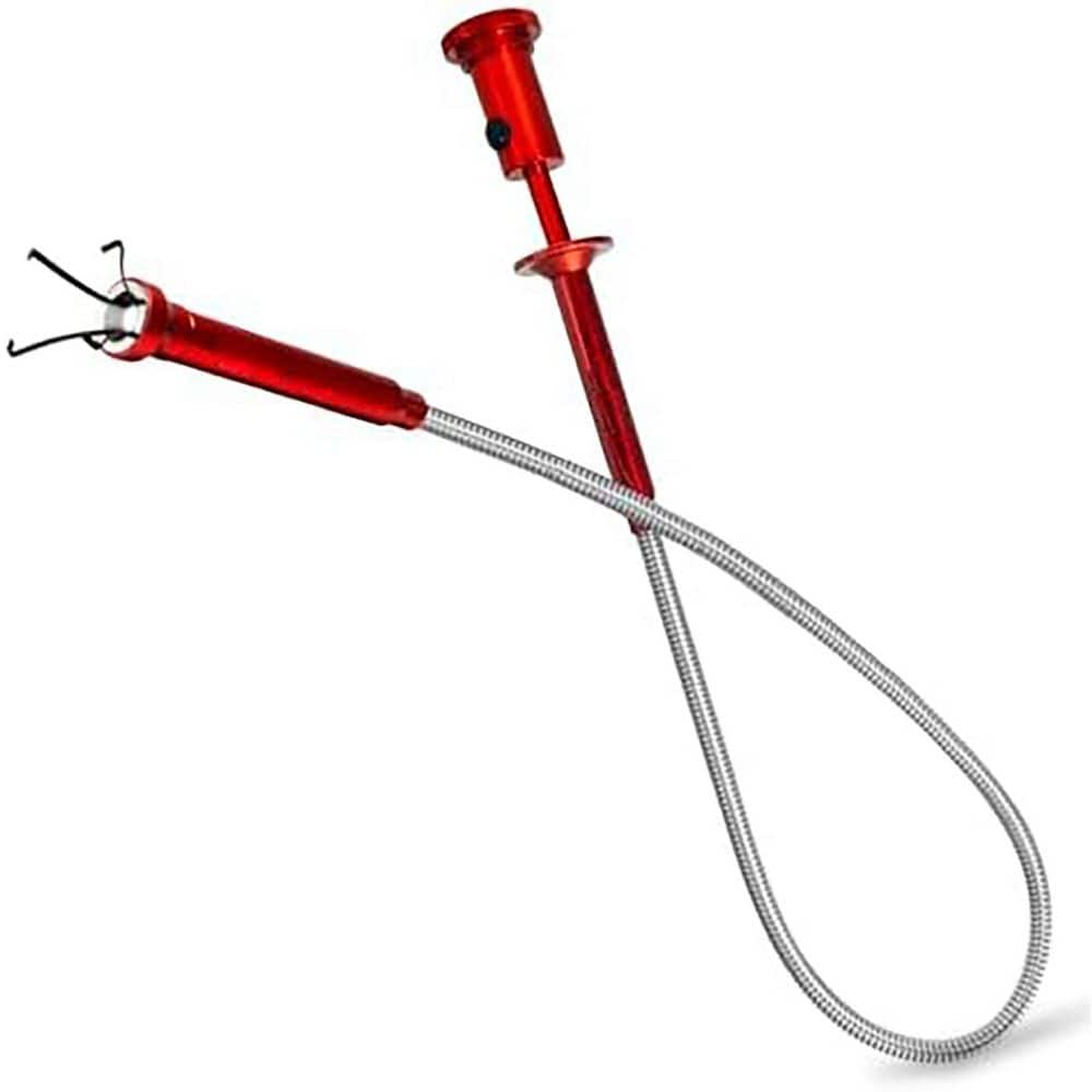 Misopily 28 in. Magnetic Flexible Claw Grabber Pick-Up Tool with LED Light 4 Finger Retrieval Gadget for Tight Spaces (1)