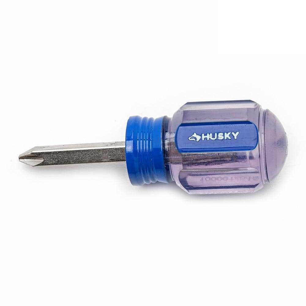 Husky #1 x 1-1/2 in. Square Shaft Stubby Phillips Screwdriver (1)