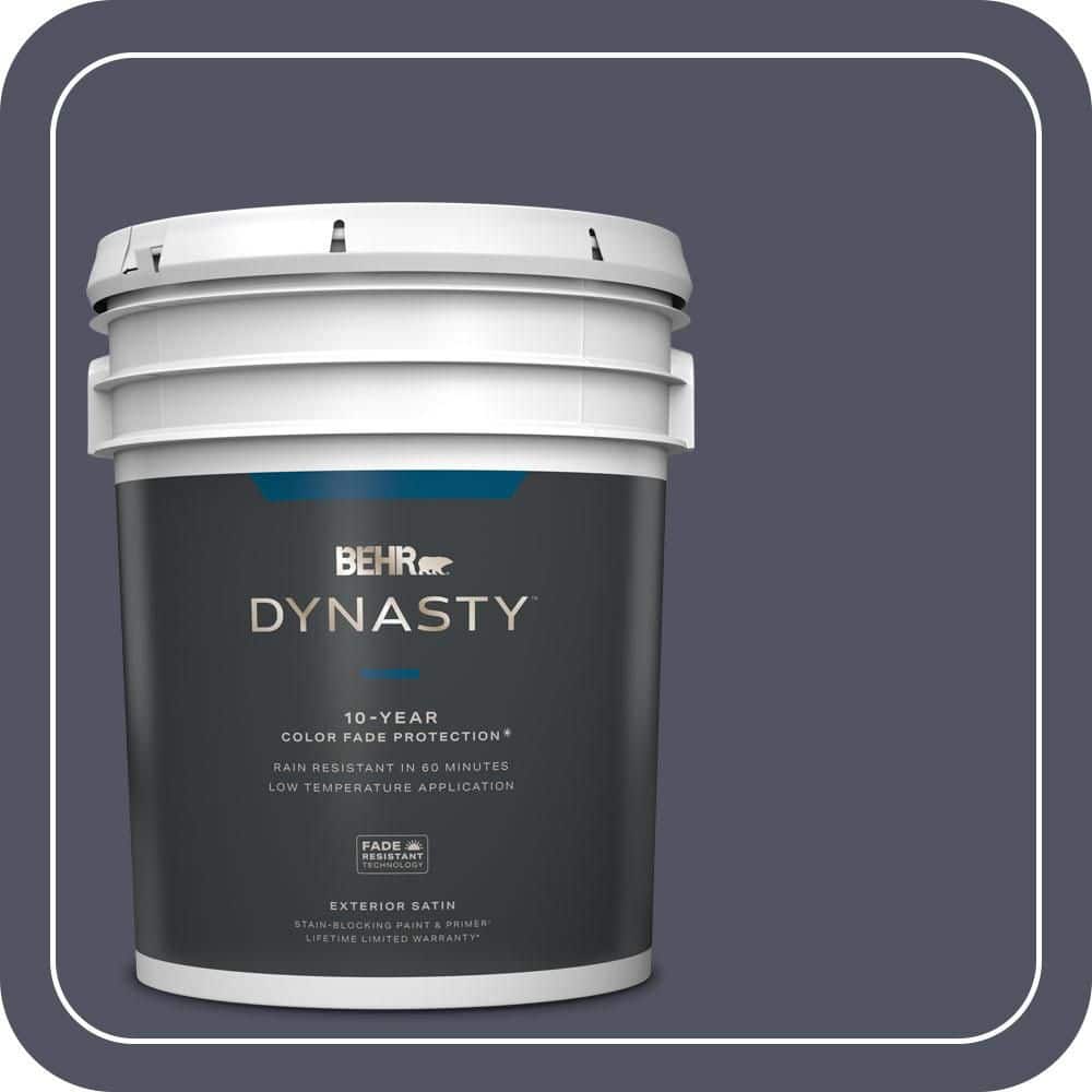 BEHR DYNASTY 5 gal. #S550-7 Knighthood Satin Enamel Exterior Stain-Blocking Paint & Primer