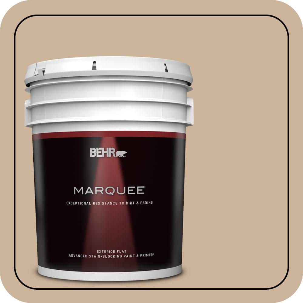 BEHR MARQUEE 5 gal. #T17-03 Sepia Filter Flat Exterior Paint & Primer