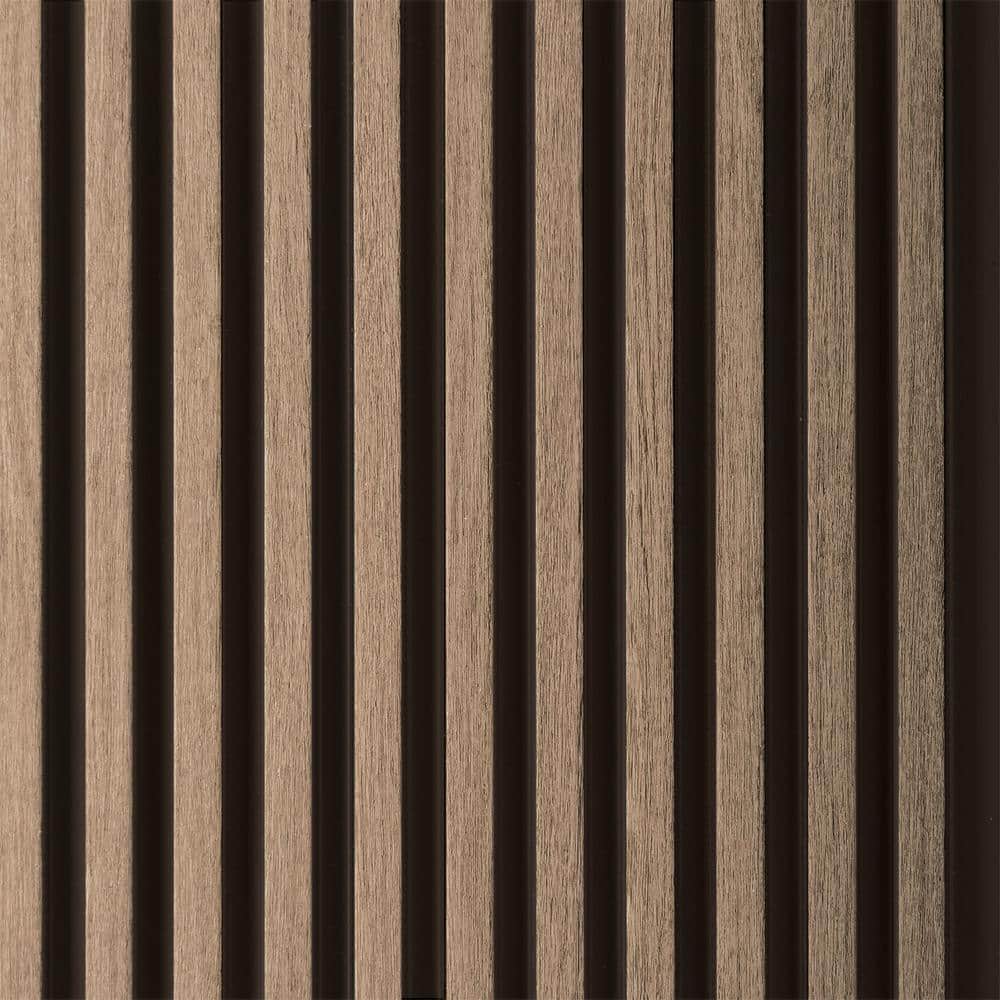 FROM PLAIN TO BEAUTIFUL IN HOURS Medium Slats 1/2 in. 0.79 ft. 9.3 ft. Glue-up Foam Wood Slat Walls (Pack of)/73.5 sq.