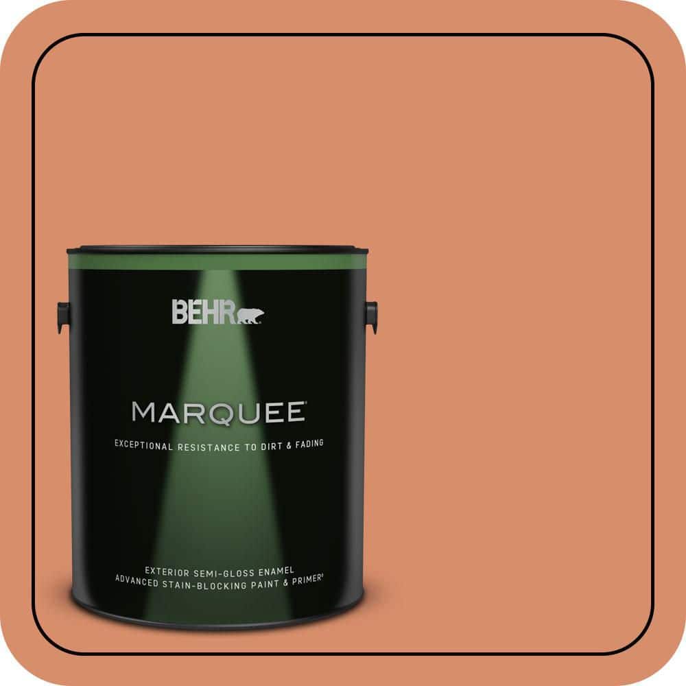 BEHR MARQUEE 1 gal. #MQ4-38 Balcony Sunset Semi-Gloss Enamel Exterior Paint & Primer