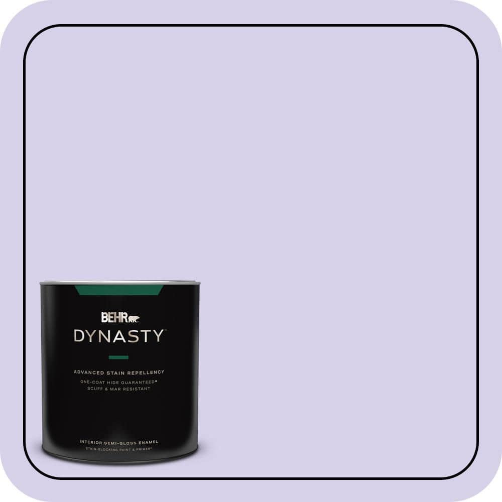 BEHR DYNASTY 1 qt. #P560-2 Air Castle Semi-Gloss Enamel Interior Stain-Blocking Paint & Primer