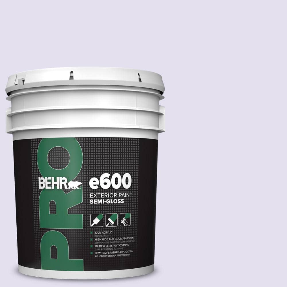 BEHR PRO 5 gal. #P560-1 Blissful Semi-Gloss Exterior Paint