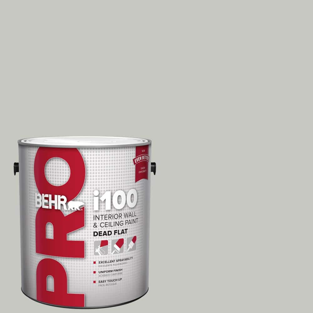 BEHR PRO 1 gal. #MQ2-59 Silver City Dead Flat Interior Paint