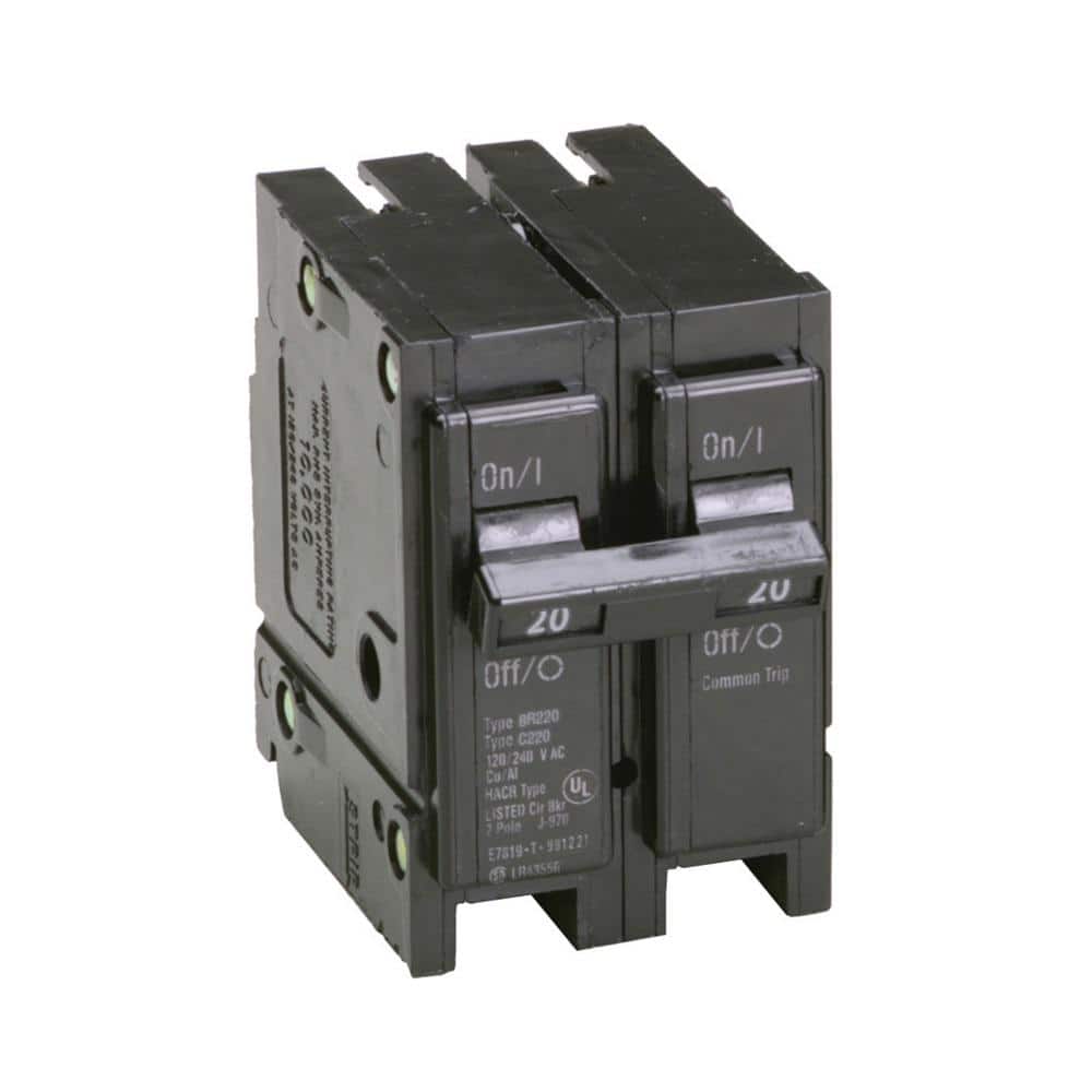 Eaton BR 20 Amp 120/240 Volts 2-Pole Circuit Breaker