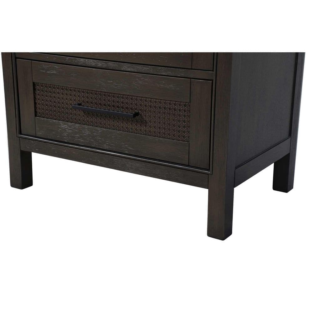 TIMELESS HOME 28 in. W x 18 in. D x 72 in. H Brown Freestanding Linen Cabinet (2)