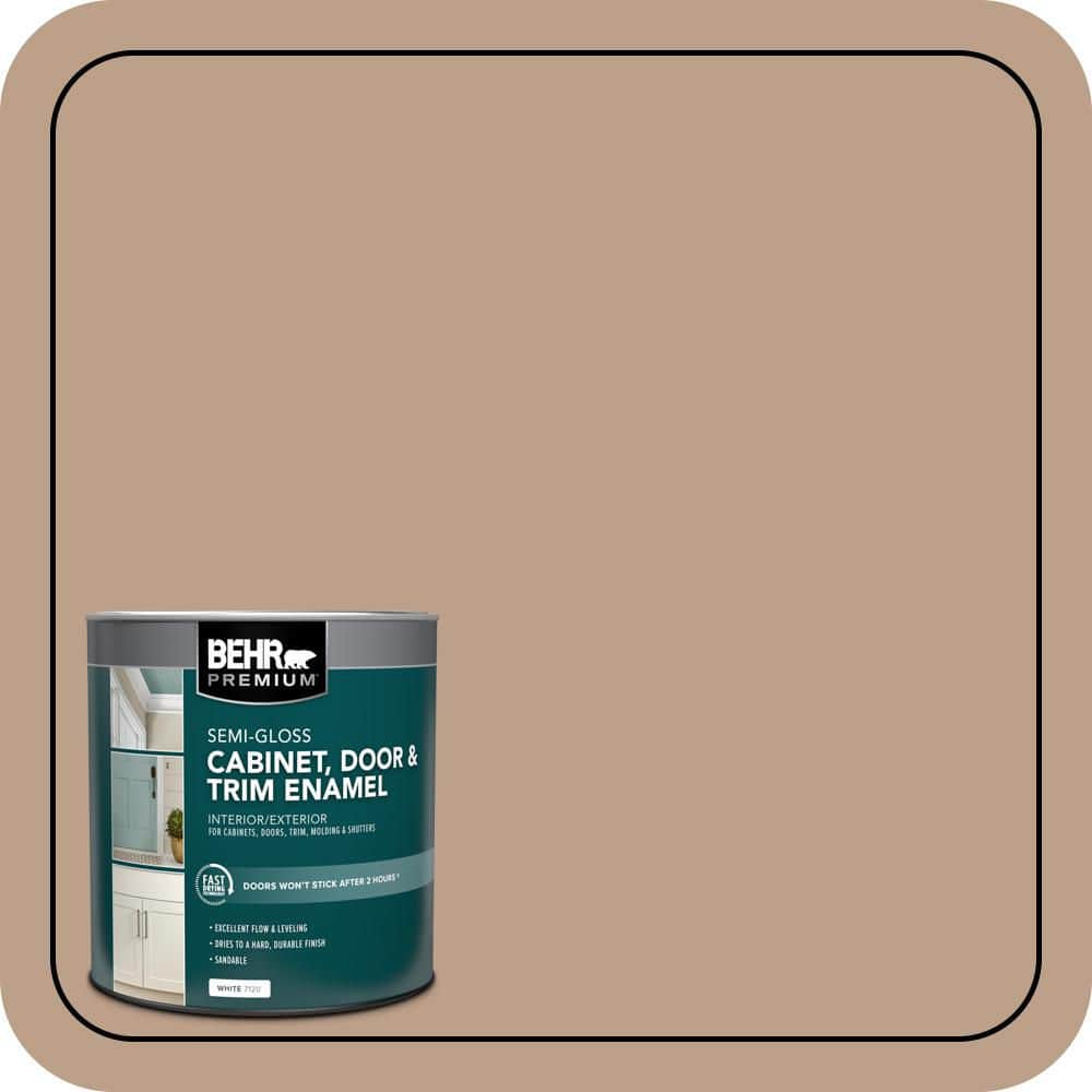 BEHR PREMIUM 1 qt. #N240-4 Sierra Semi-Gloss Enamel Interior/Exterior Cabinet, Door & Trim Paint