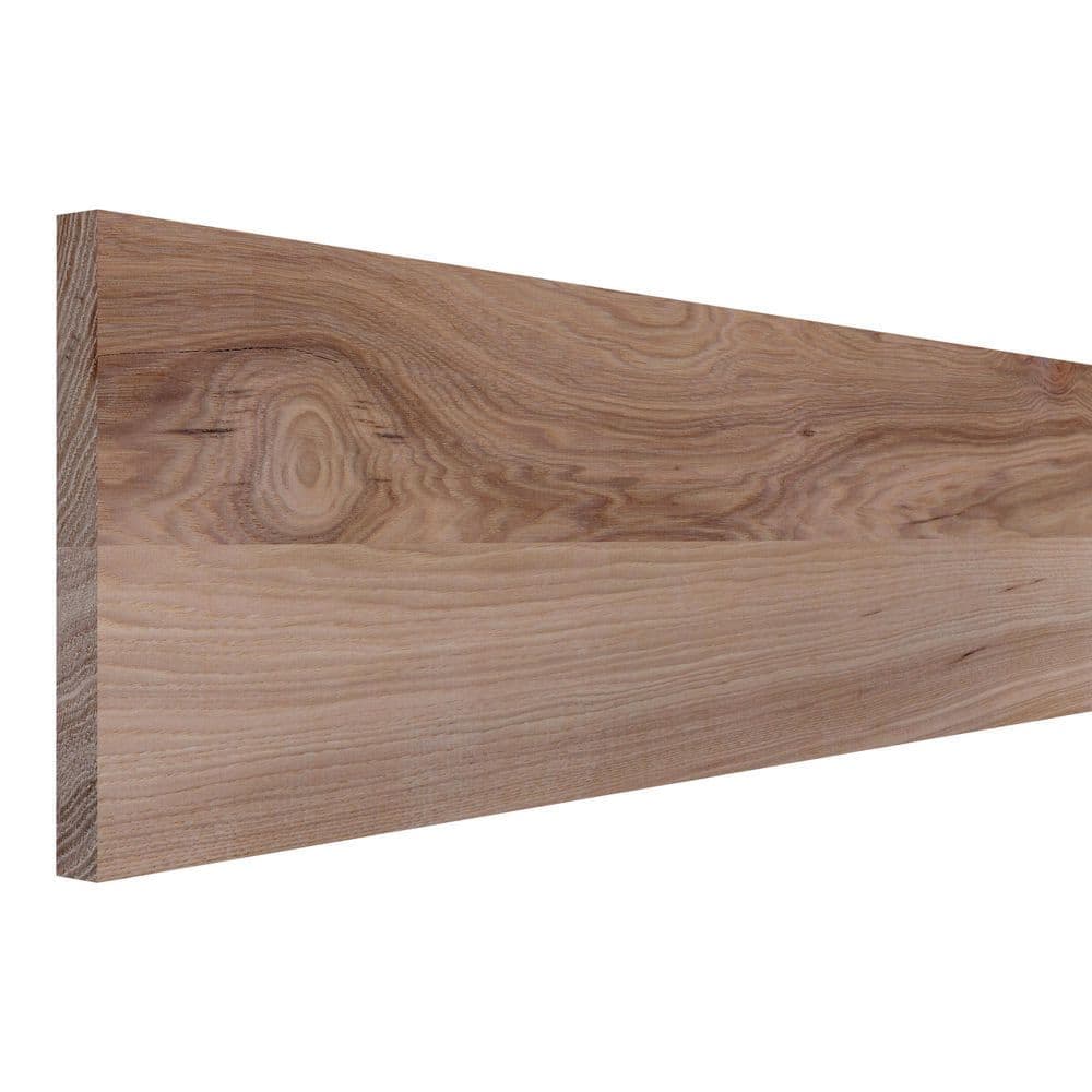 Ornamental Mouldings 3/4 in. D x 7.25 in. W x 4 ft. L Unfinished Natural Hickory Wood Board (1)
