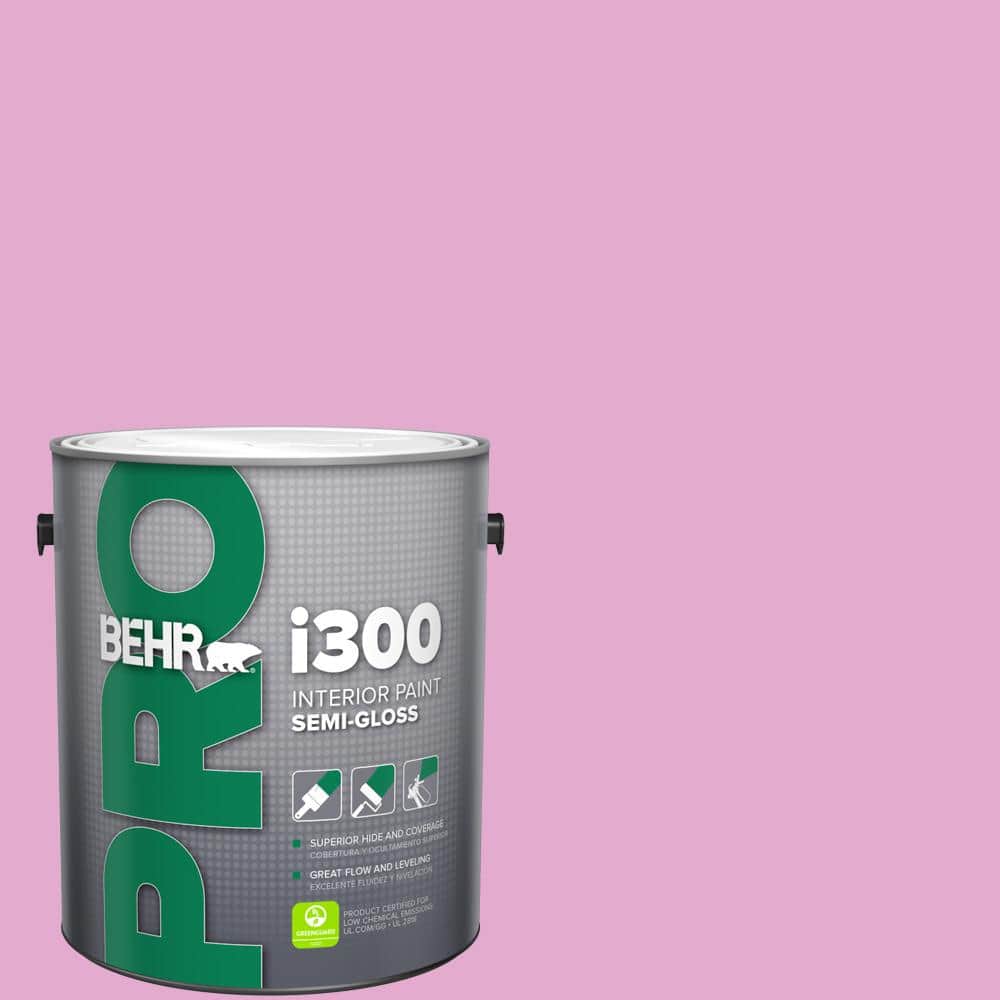 BEHR PRO 1 gal. #680A-3 Pink Bliss Semi-Gloss Interior Paint (1)