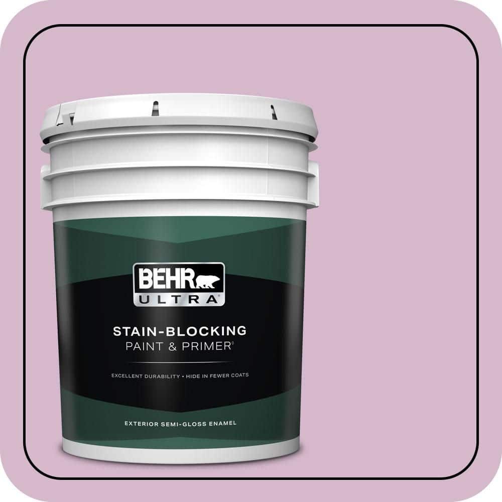 BEHR ULTRA 5 gal. #680D-4 Velvet Slipper Semi-Gloss Enamel Exterior Paint & Primer