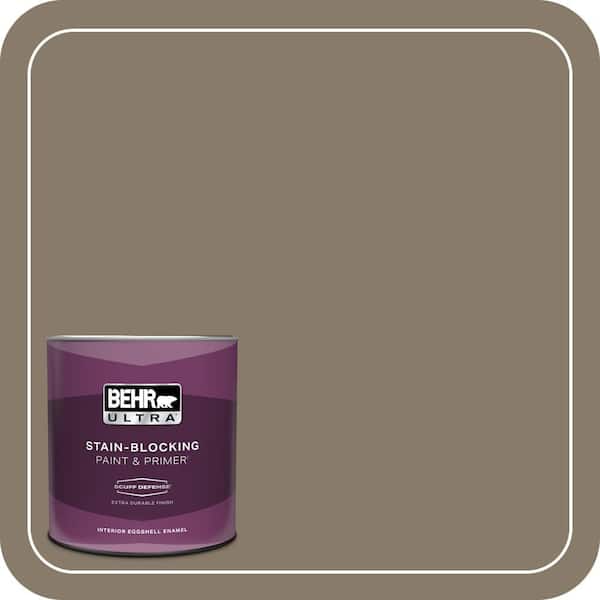BEHR ULTRA 1 qt. #PPU7-24A Hiking Trail Extra Durable Eggshell Enamel Interior Paint and Primer (2)