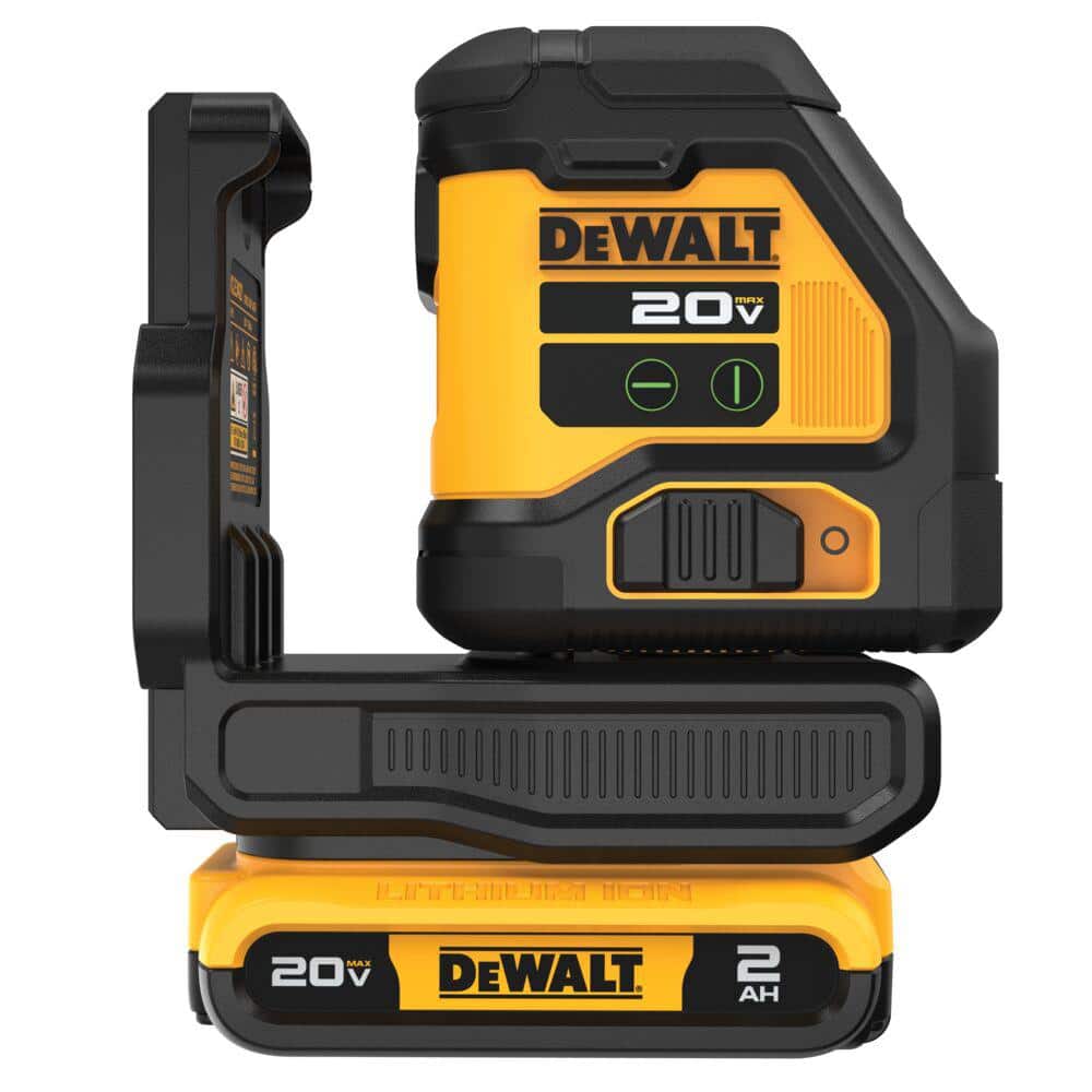 DEWALT 20V MAX Lithium-Ion Cross Line Laser Level Kit with 2.0Ah Battery, Charger and Case (1)
