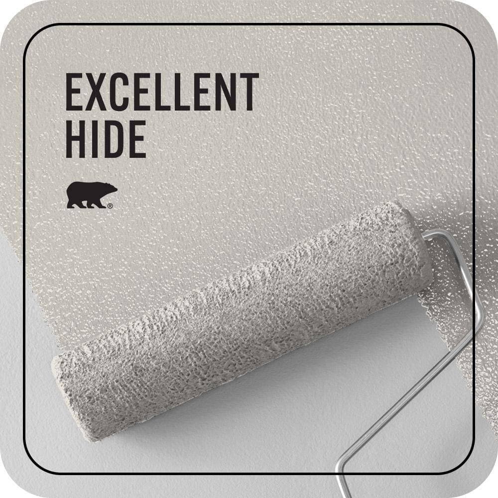 BEHR PREMIUM PLUS 5 gal. #N180-1 Barely Brown Ceiling Flat Interior Paint & Primer (2)