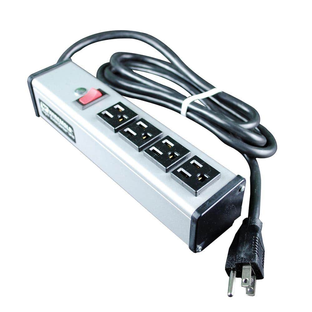 Legrand Wiremold 4-Outlet 15 Amp Compact Power Strip with Lighted On/Off Switch and 6 ft. Cord (1)