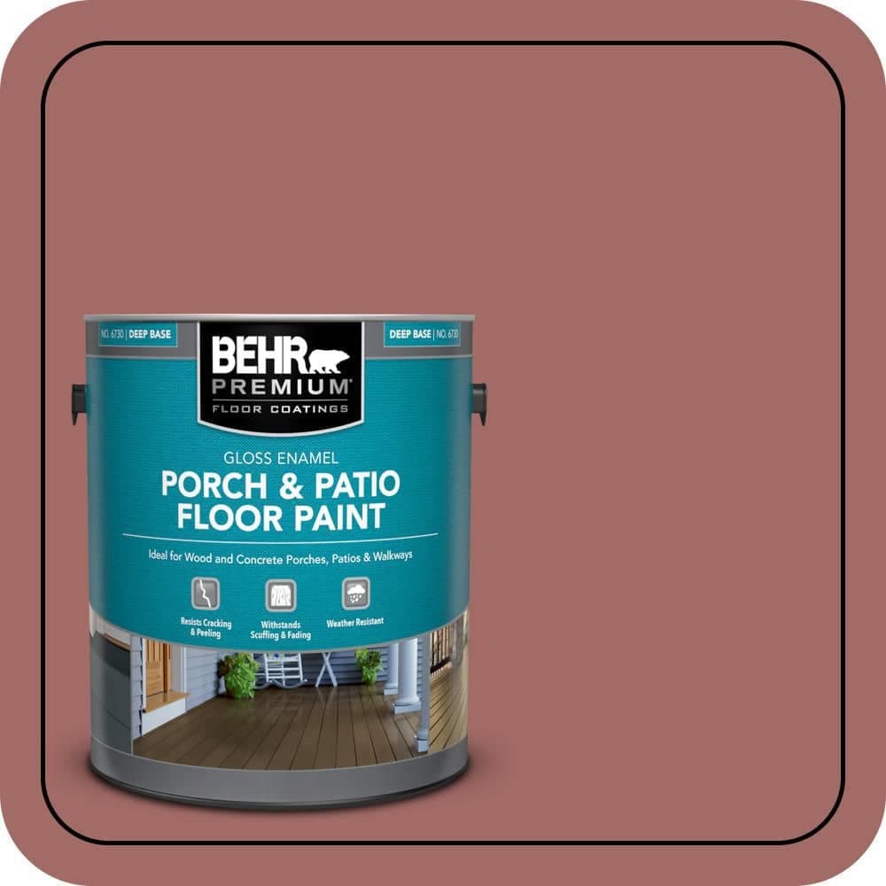 BEHR PREMIUM 1 gal. #S150-5 Vermilion Gloss Enamel Interior/Exterior Porch and Patio Floor Paint
