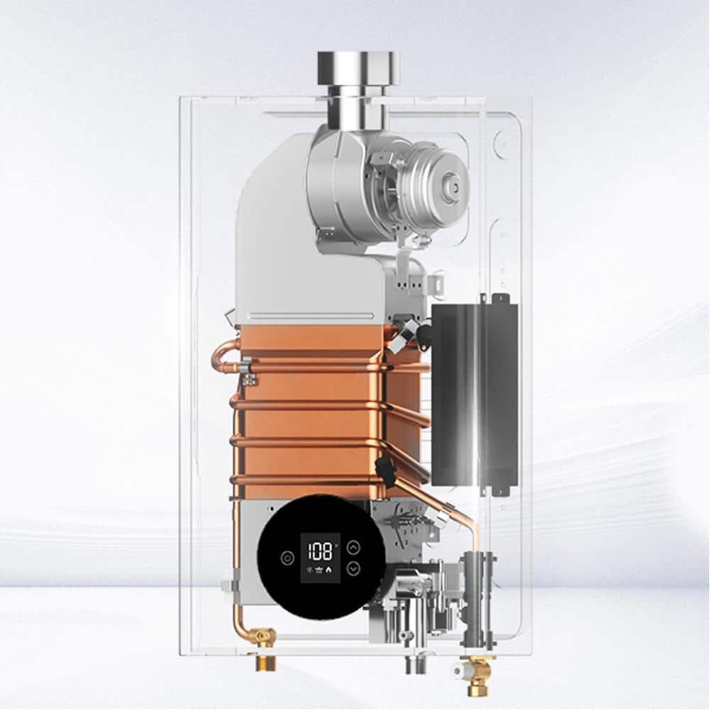 CAMPLUX Climatech 3 82,000 BTU Tankless Water Heater, Indoor White (4)