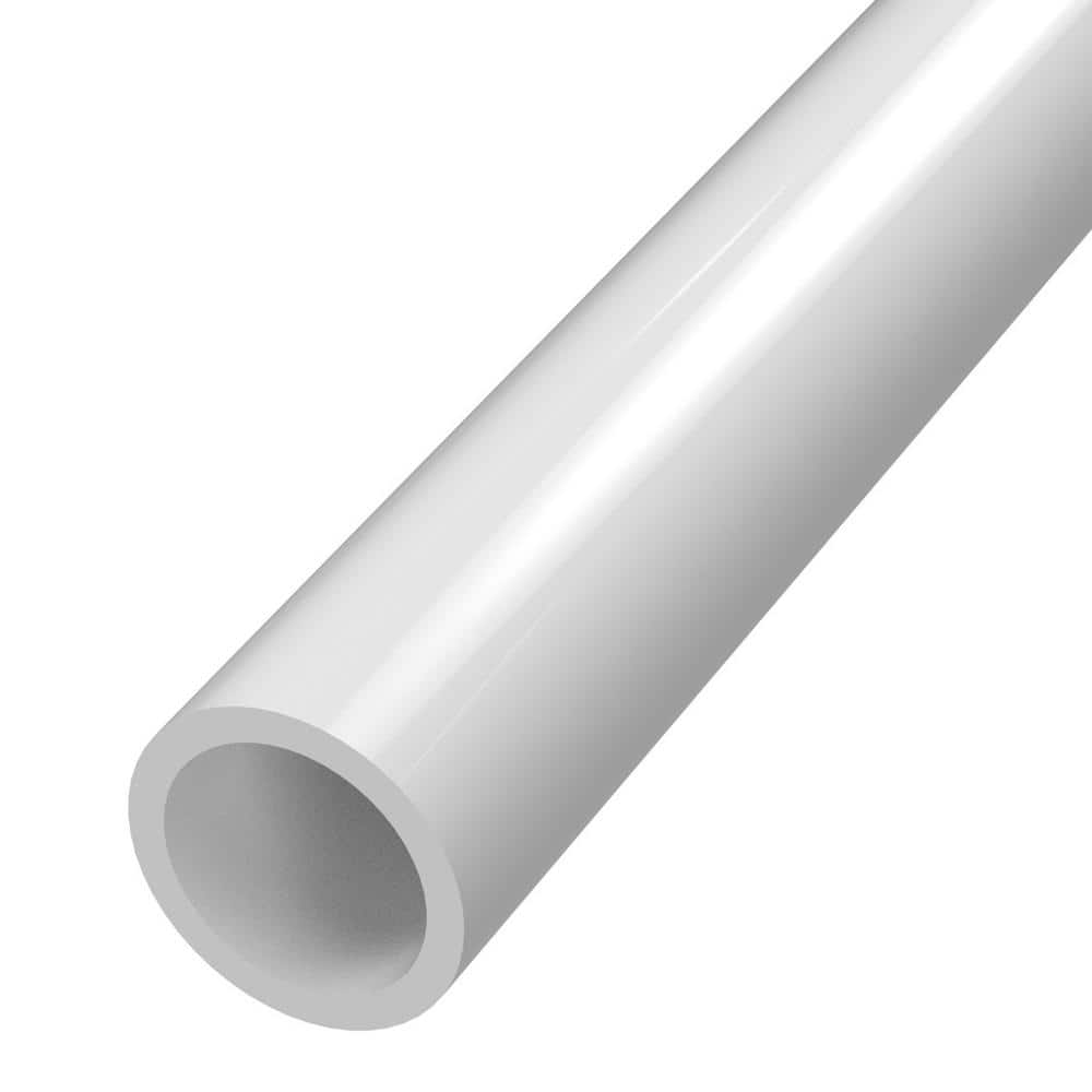 Formufit 1-1/4 in. x 5 ft. White Furniture Grade Schedule 40 PVC Pipe (2-Pack) (3)