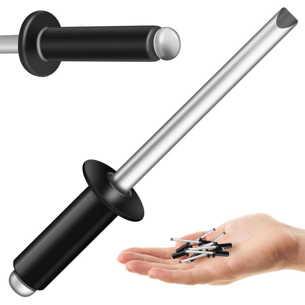 MYWISH 3/16 in. x 1/2 in. Aluminum Blind Pop Rivets with Steel Mandrel (250-Pack)