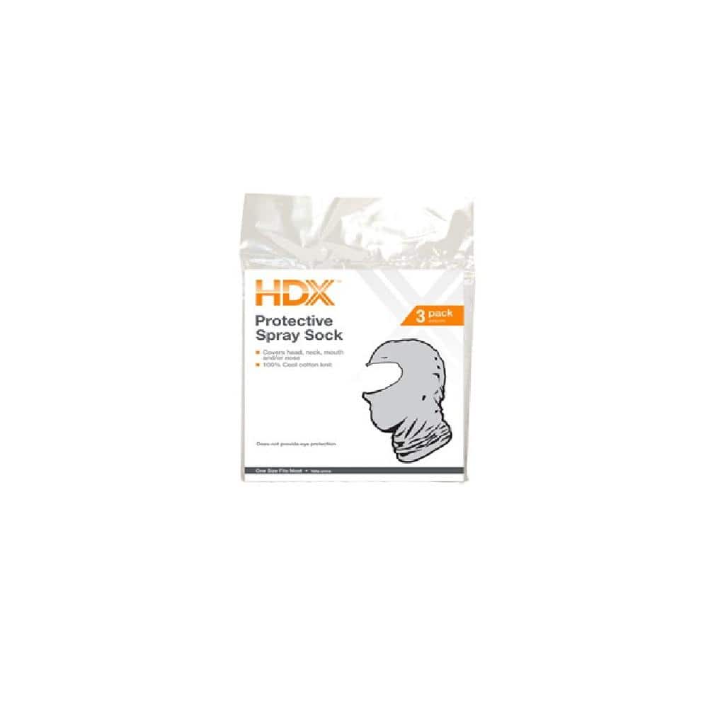 HDX Natural Cream Painters Cotton Spray Sock Hood (3-Pack) (1)