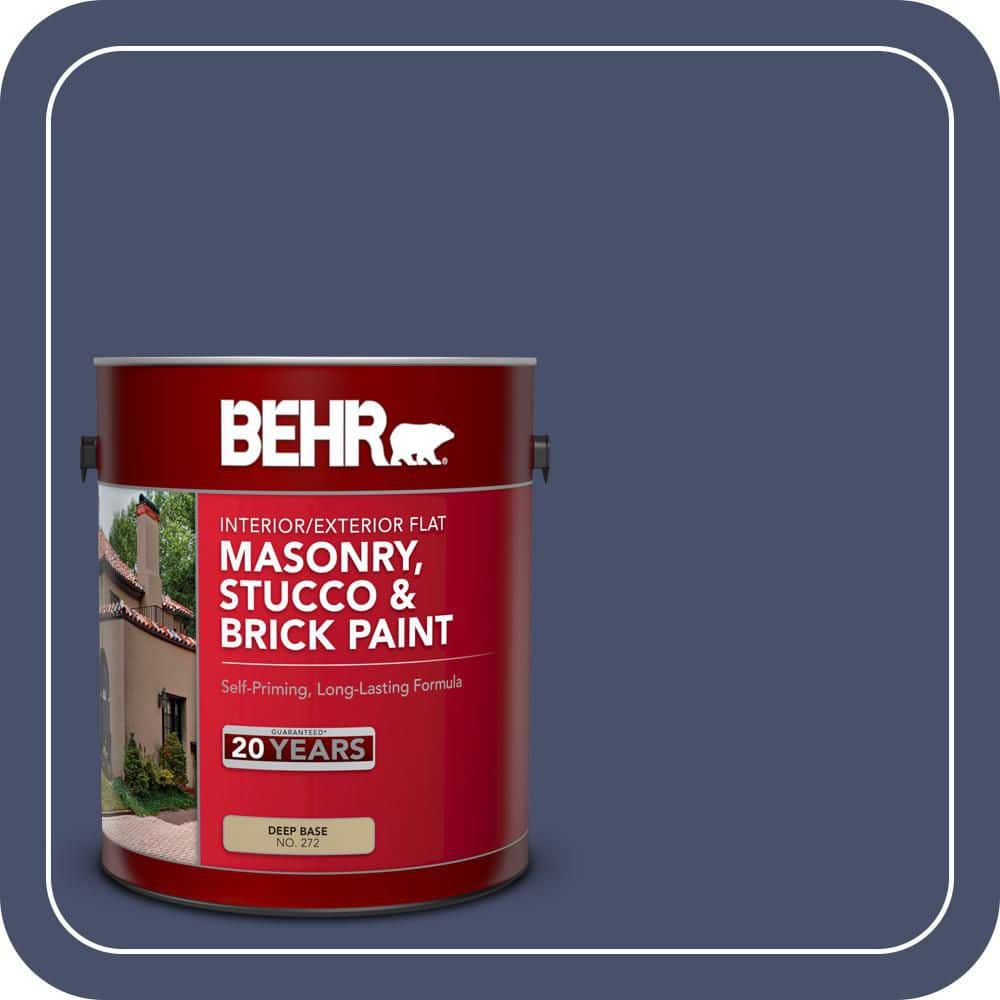 BEHR 1 gal. #PPU15-18 Vintage Velvet Flat Interior/Exterior Masonry, Stucco and Brick Paint
