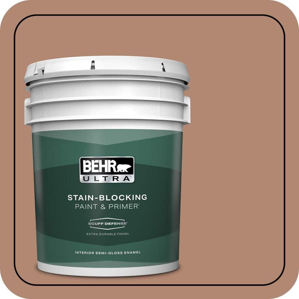 BEHR ULTRA 5 gal. #S200-5 Minestrone Extra Durable Semi-Gloss Enamel Interior Paint & Primer