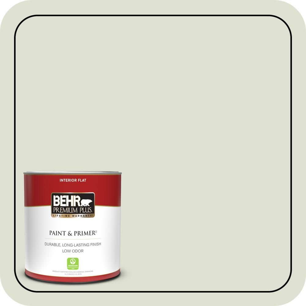 BEHR PREMIUM PLUS #S380-1 Moss Mist Flat Low Odor & Primer