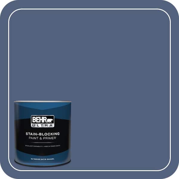 BEHR ULTRA 1 qt. #MQ5-15 Award Night Satin Enamel Exterior Paint & Primer (2)
