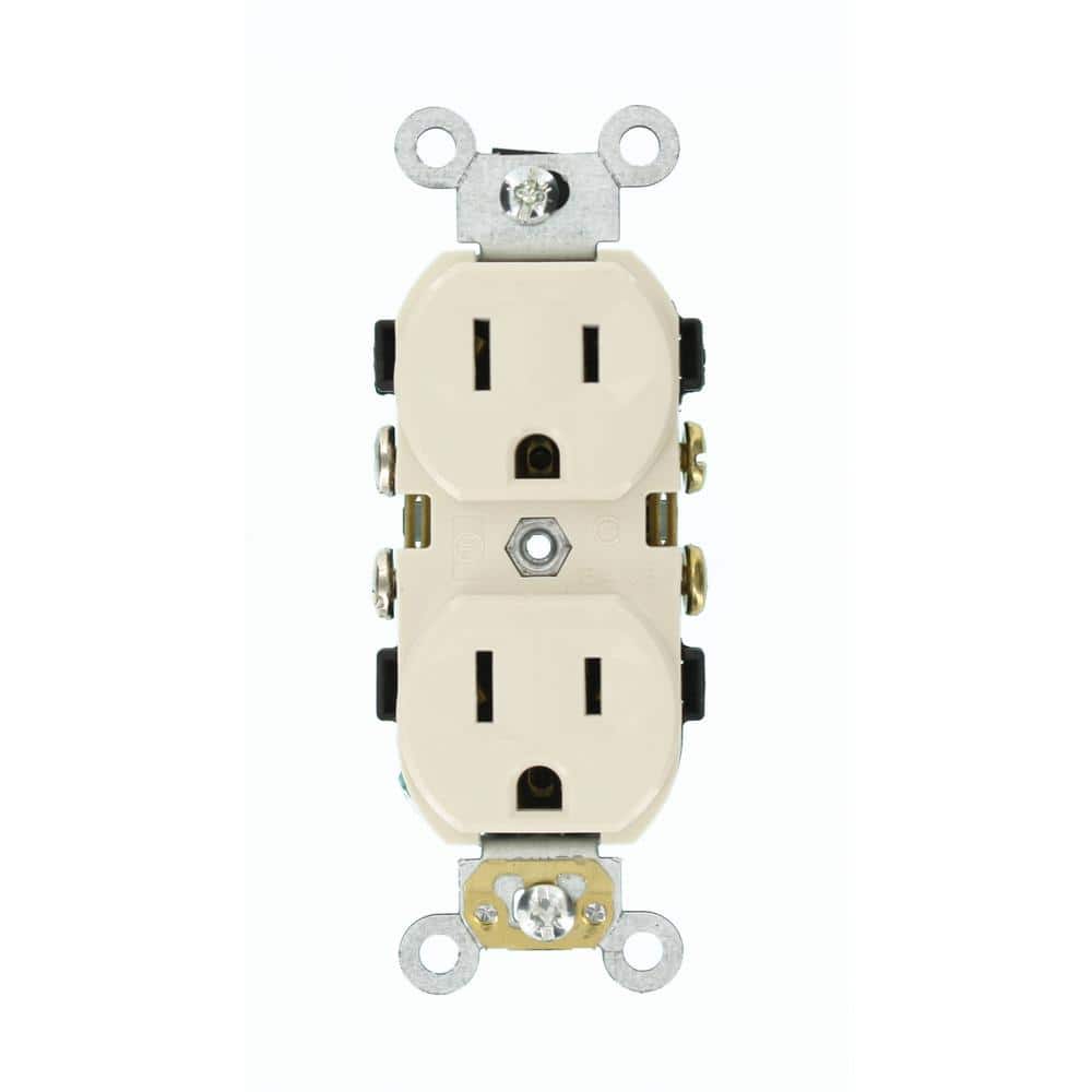 Leviton Amp 125 V Commercial Grade Duplex Outlet/Receptacle, (1-Pack) (1)