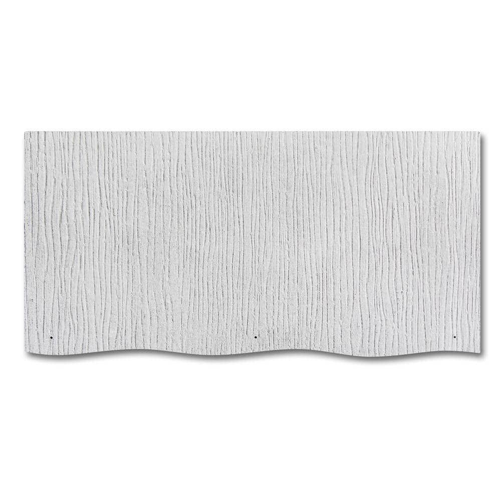 GAF WeatherSide Purity Wavy 12 in. x 24 in. Fiber-Cement Siding Shingle (18-Bundle) (2)