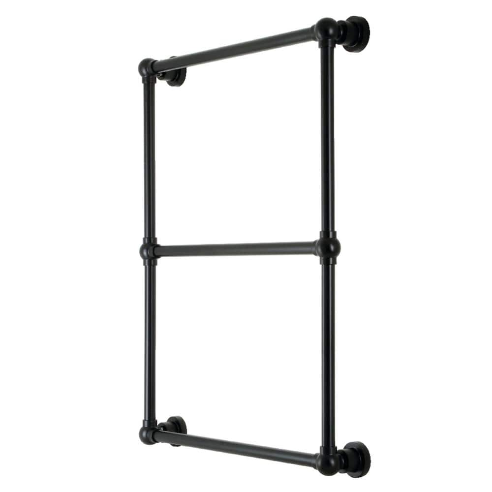 Kingston Brass Palatine 3-Bar Wall Mount Towel Rack in Matte Black (1)
