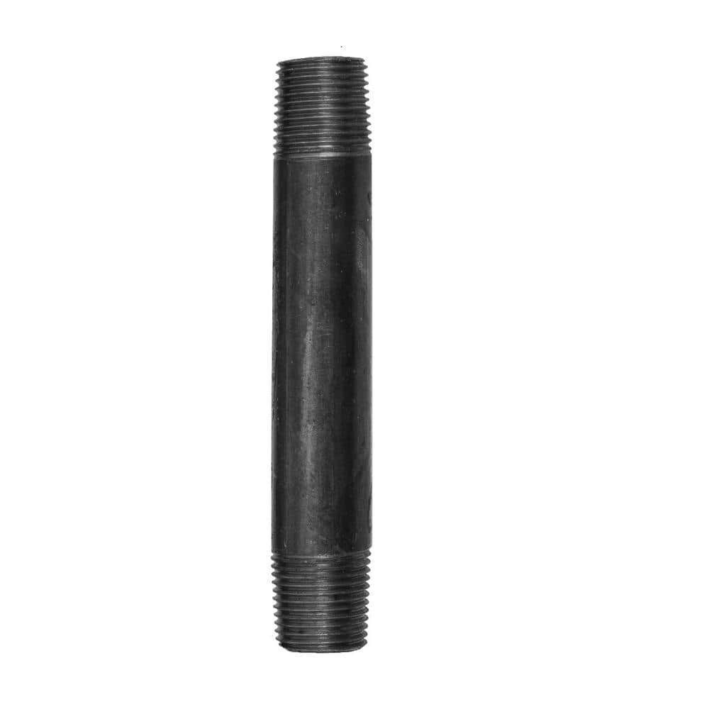 STZ 3/8 in. x 4 in. Black Steel Nipple (1)