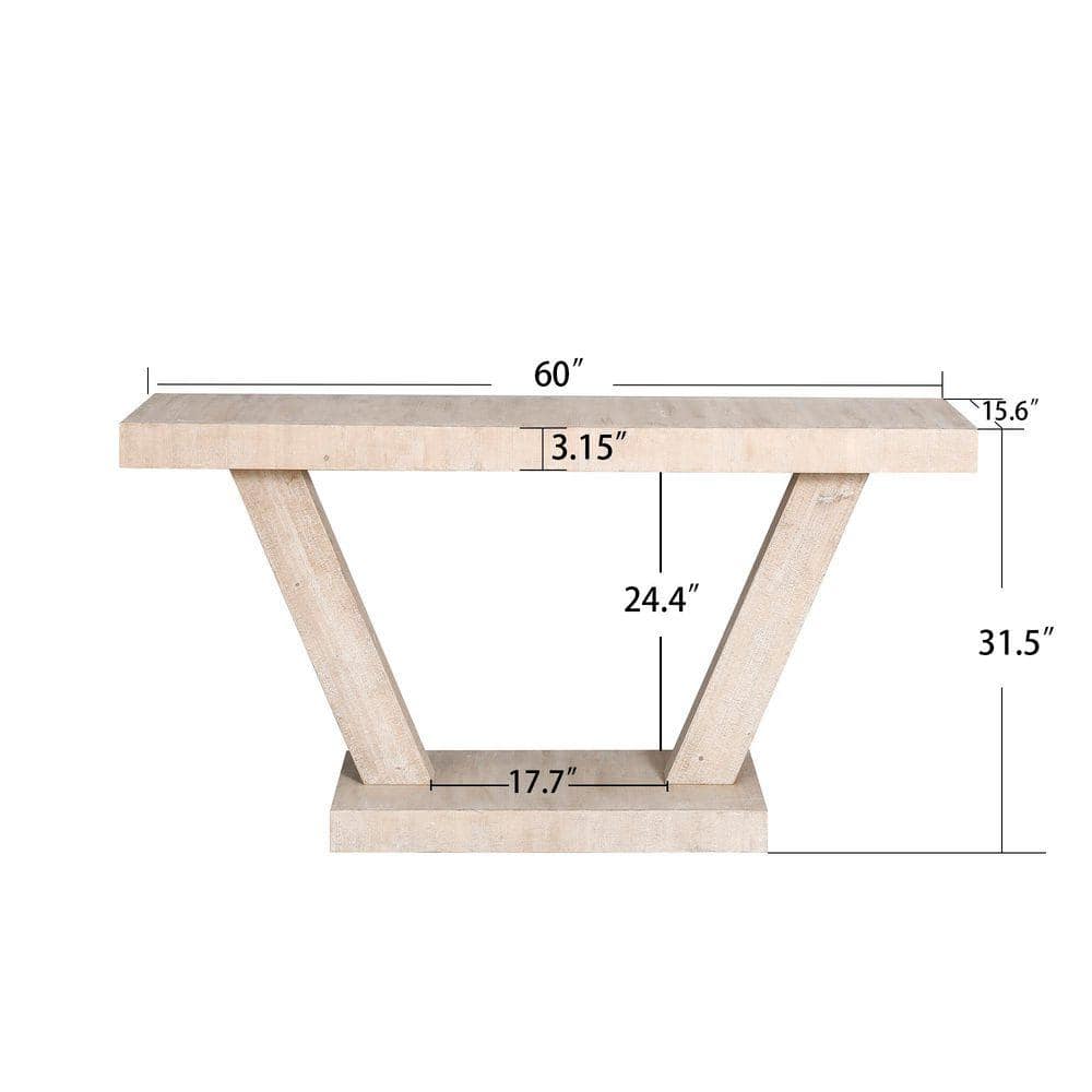 COWLOWN 59.8 in. W x 15.6 in. D x 31.5 in. H Bathroom Beige Linen Cabinet (2)