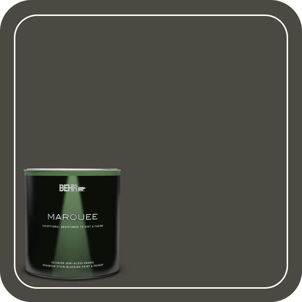 BEHR MARQUEE 1 qt. #T18-11 Unplugged Semi-Gloss Enamel Exterior Paint & Primer
