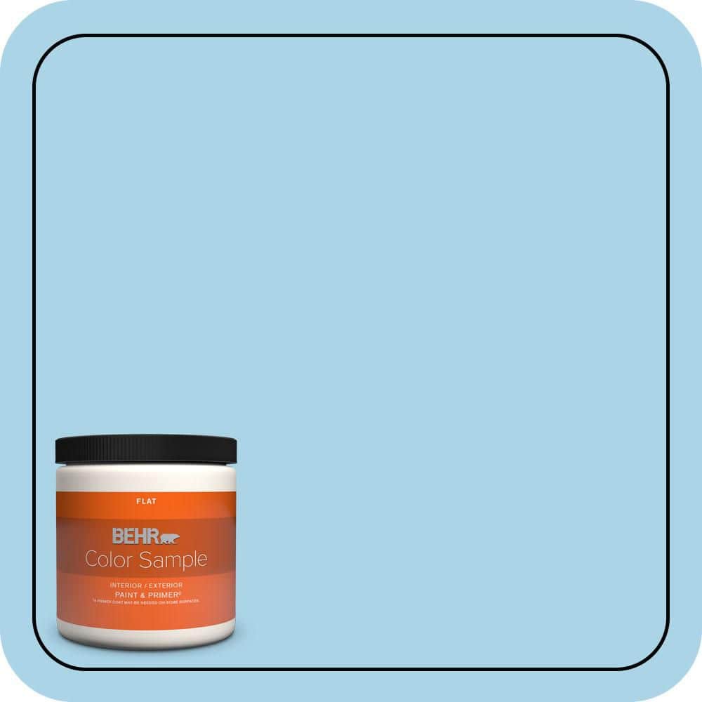 BEHR PREMIUM PLUS 8 oz. #550C-3 Monaco Flat Interior/Exterior Paint & Primer Color Sample