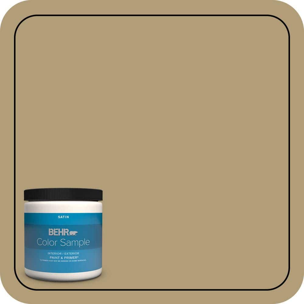BEHR PREMIUM PLUS #S320-5 Ginger Tea Interior/Exterior Paint & Primer Color Sample (1)